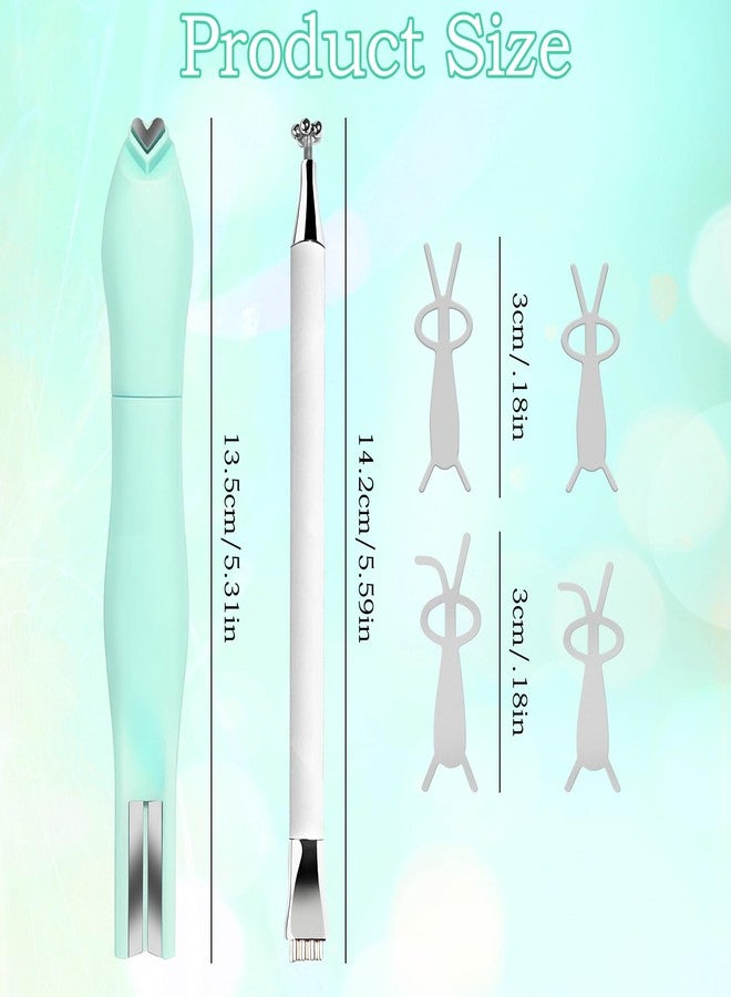 CYUXING 6Pcs 3 in 1 Cat Eye Magnet for Cat Eye Gel Polish, Includes Magnetic Nail Tool, Double-Head Magnet Pen & 4 Rabbit-Shaped Guides | Essential for DIY Nail Enthusiasts & Salon Use - Image 2